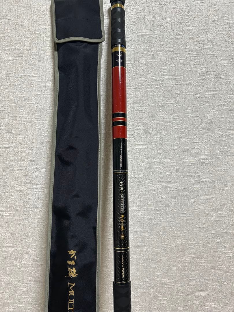 がまかつ がま磯 マルチフレックスIII たもの柄 5.5m(4.5m)