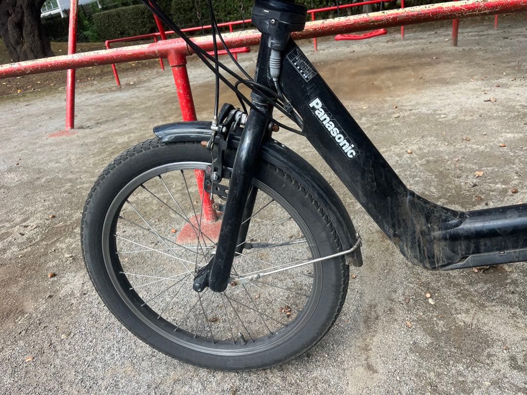 難ありPanasonic 電動アシスト自転車 ブラック　中古