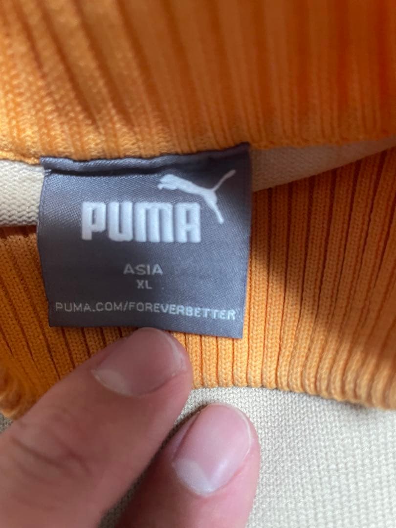 PUMAGOLF ハイネックセーター XL グレー/オレンジ
