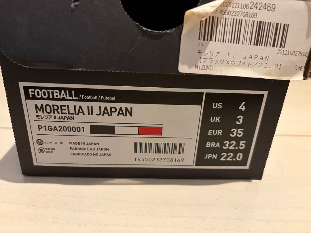 MIZUNO モレリア　22.0