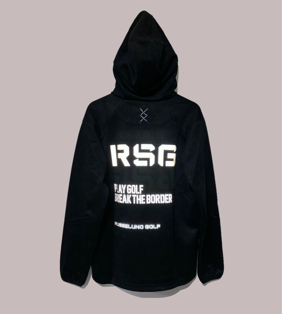 ラッセルノ ゴルフ RSG リフレクター ロゴ ライトフーディー ブラック L