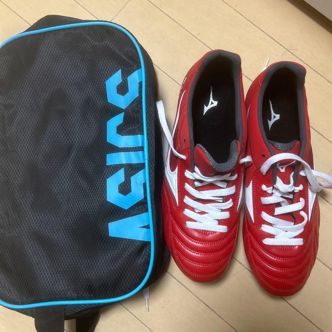 Mizuno レッド サッカーシューズ スパイク