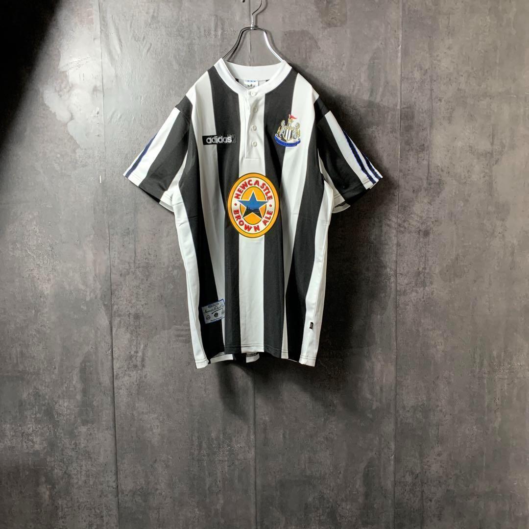 【★ニューカッスル】 アディダス メンズ サッカー 90s ユニフォーム 2XL