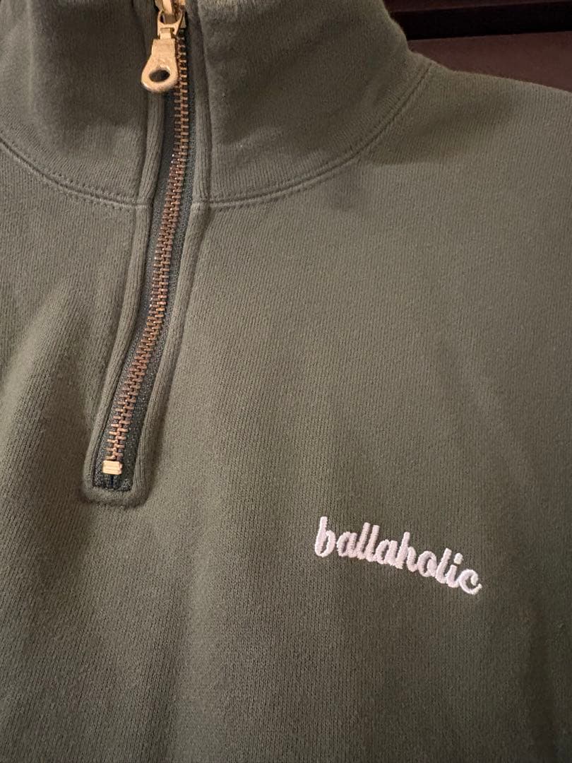 最終値下げ！ballaholic ジップスウェット カーキ Sサイズ
