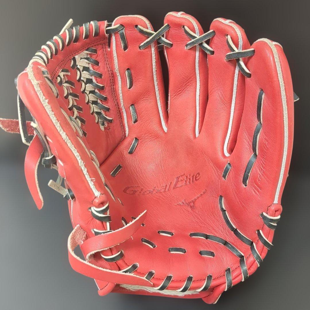 ミズノ　グローバルエリート　軟式　右投げ　内野手　グローブ