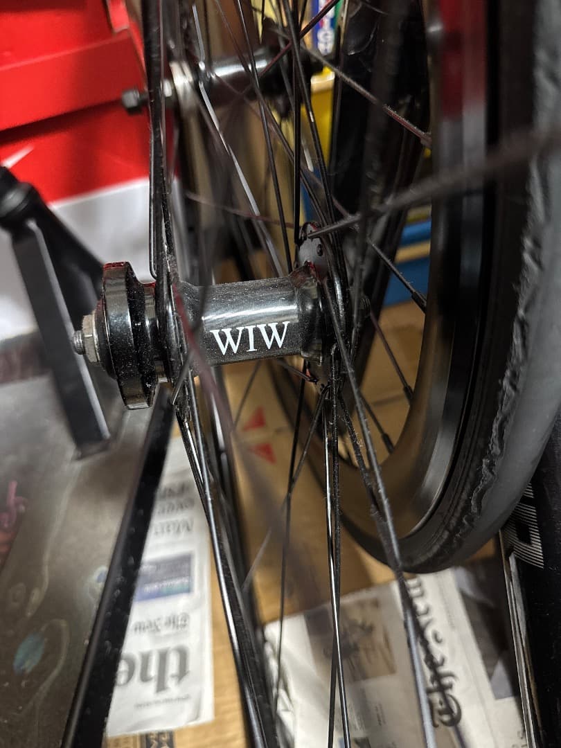 値下げ可能　ピストバイク　シングルスピード　ブラック ホイール前後セット