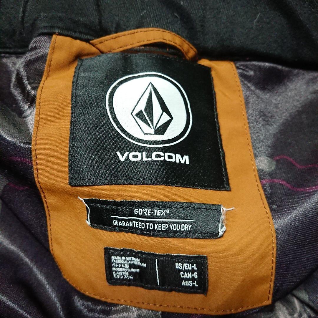 送料無料【VOLCOM】GORE-TEX キャメルスノボパンツ L