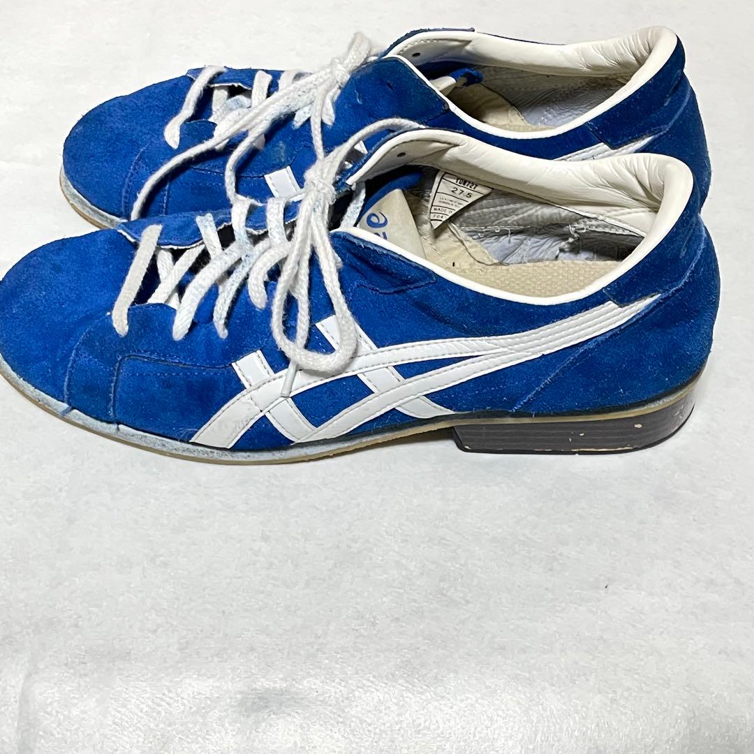 ASICS ウエイトリフティングシューズ 青　27.5cm 筋トレ　スクワット