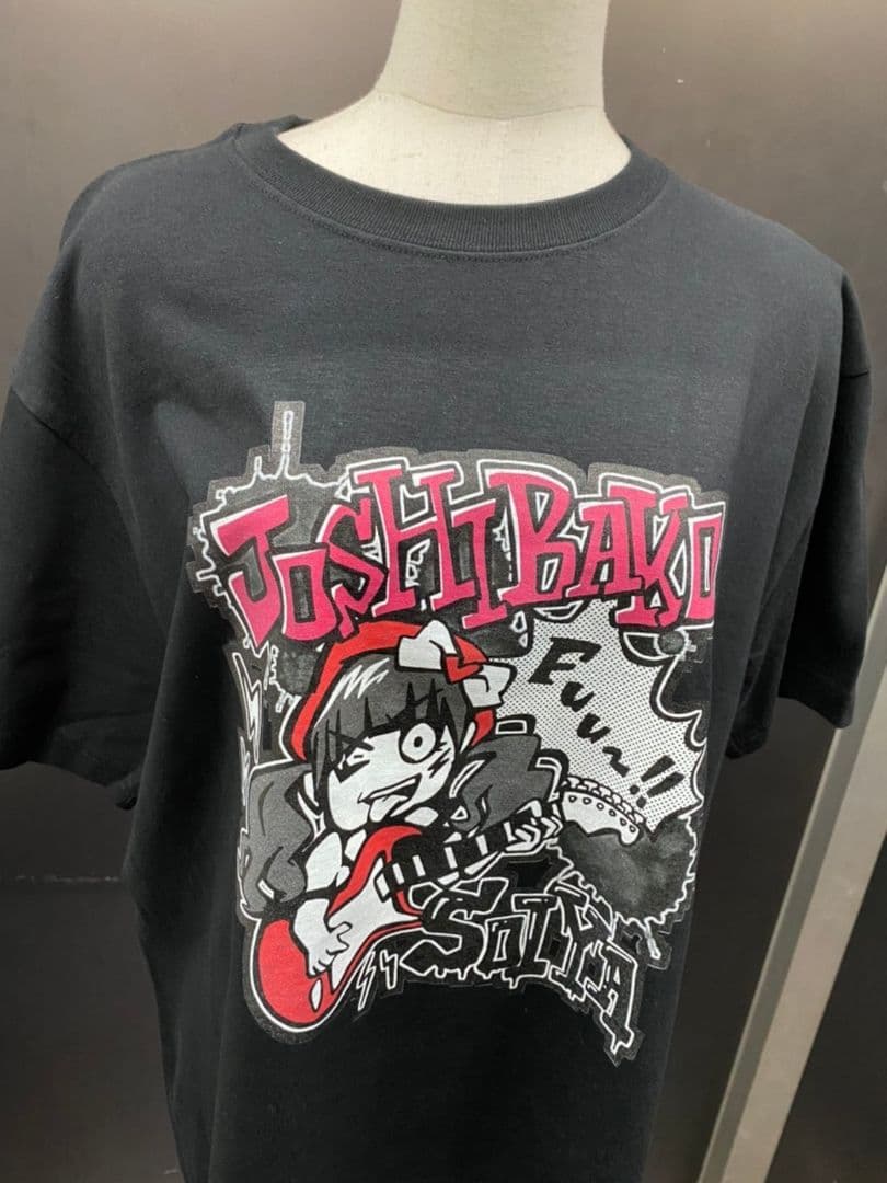 【ソイヤ×女子箱】Tシャツ(黒)Lサイズ【つぼみ大革命】