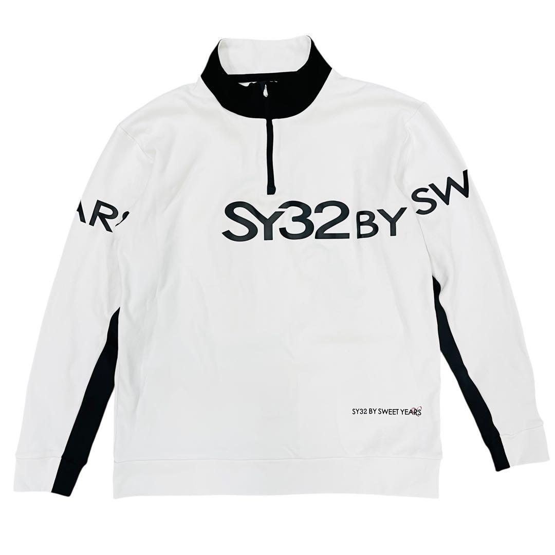 SY32 ハーフジップ シャツ ブルゾン 長袖 裏起毛 アウター メンズL
