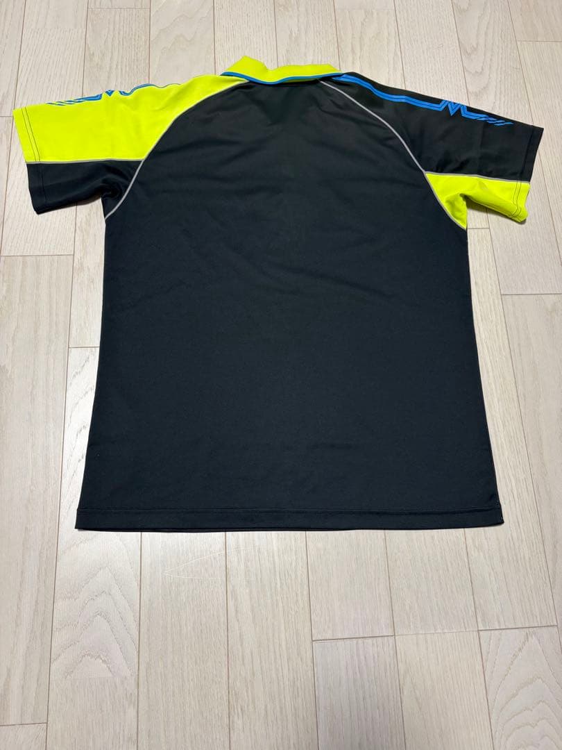 Mizuno スポーツポロシャツ ブラック/イエロー