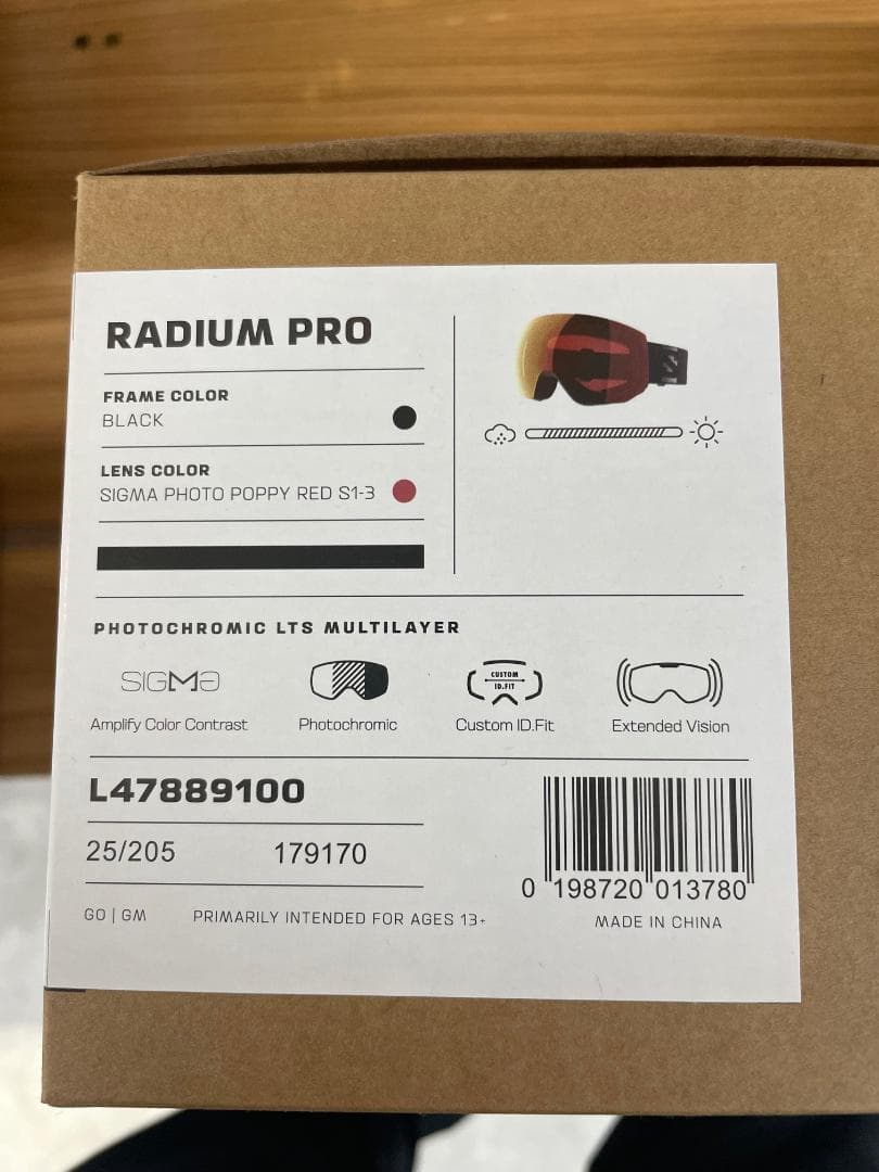 SALOMON RADIUM PRO ゴーグル