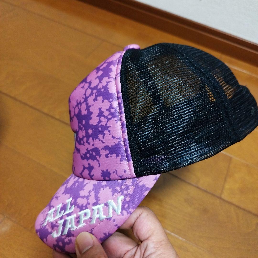 YONEX　オールジャパン　メッシュキャップ　ラベンダー　帽子