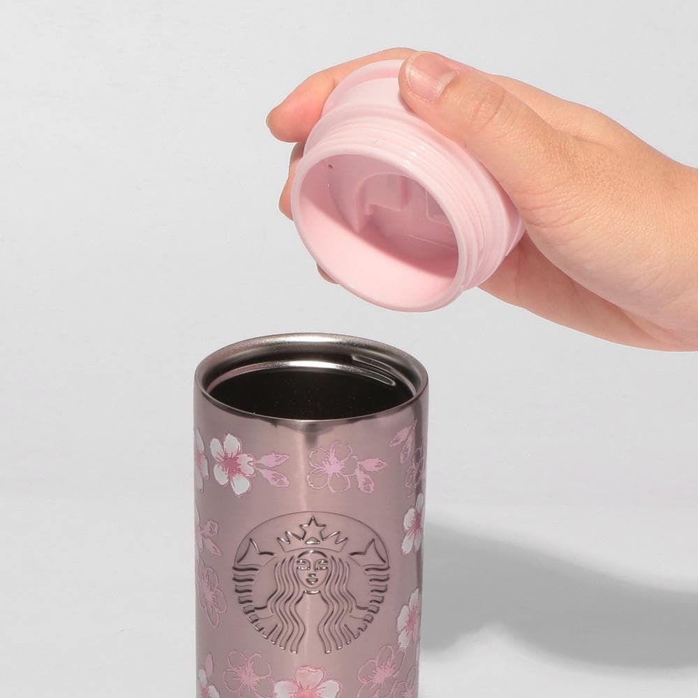 スタバ SAKURA2026ステンレスボトルメタリックライトピンク473ml