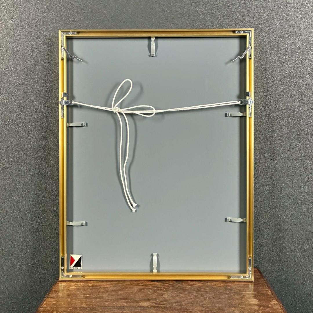 美品 内田正泰「緑の水道」シルクスクリーン 直筆サイン入り 日本の貼り絵画家