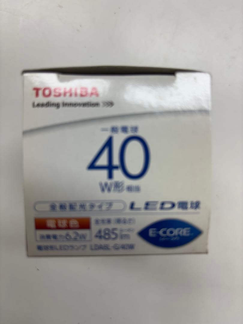 TOSHIBA LED電球 LDA6L-G-40W E26 10個