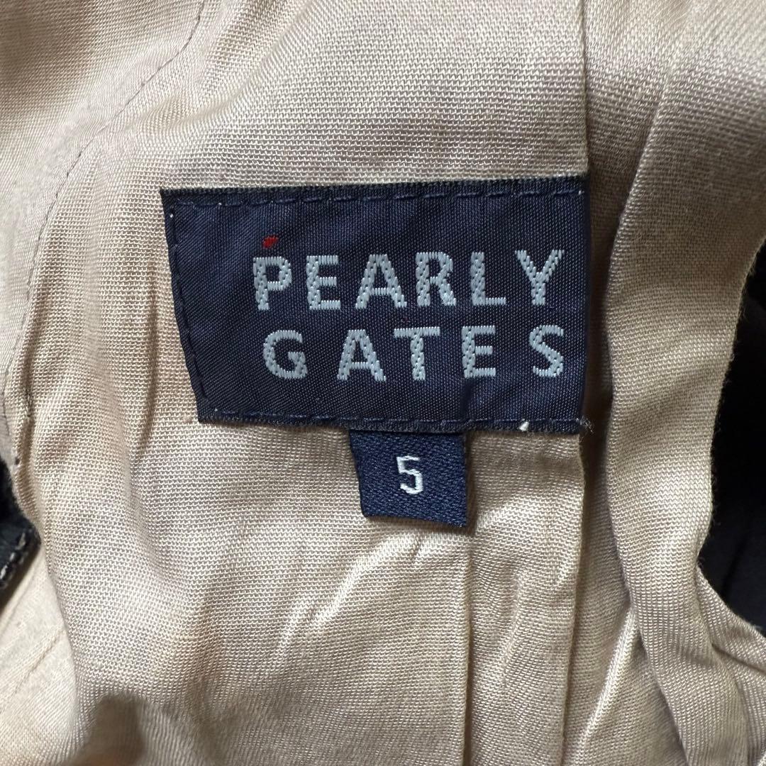 PEARLY GATES★5 Ｌ ゴルフパンツ ブラック 黒 バックプリント