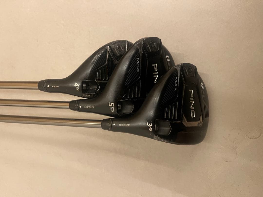 ping G425 3w 5w 4u TOUR173-65Sシャフト　3本セット