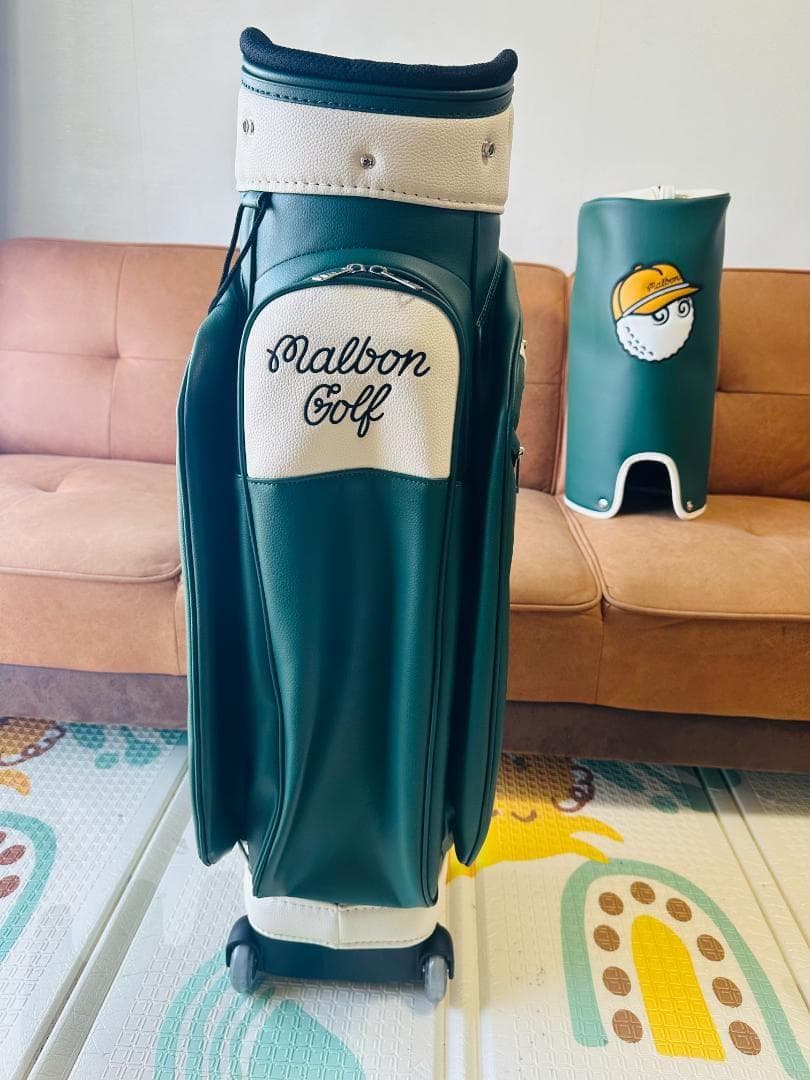 新作 マルボンゴルフ　キャディバッグ　Malbom Golf　キャスター型 緑色
