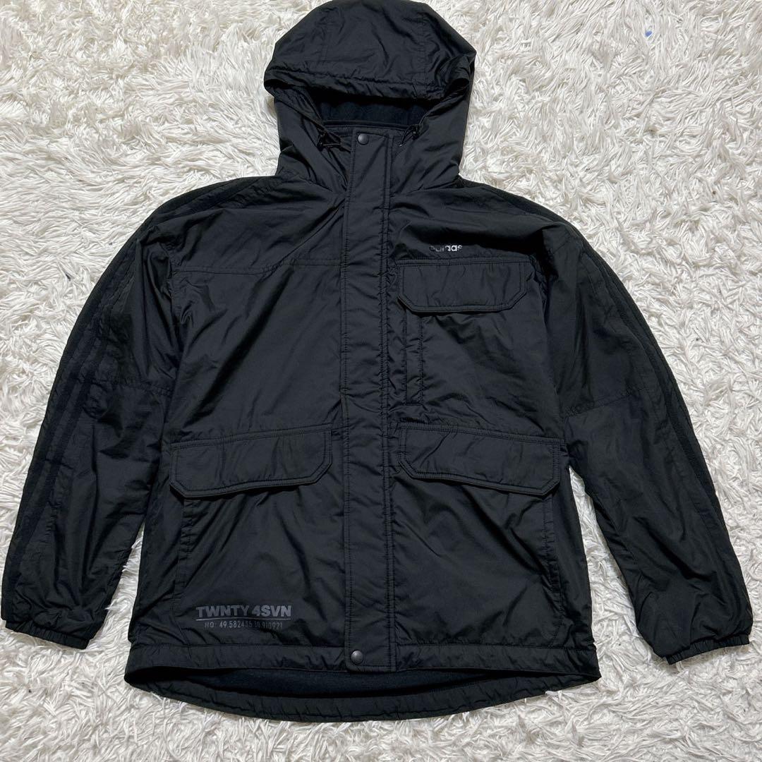 【2557】adidas ウィンドブレーカー　セットアップ　ブラック