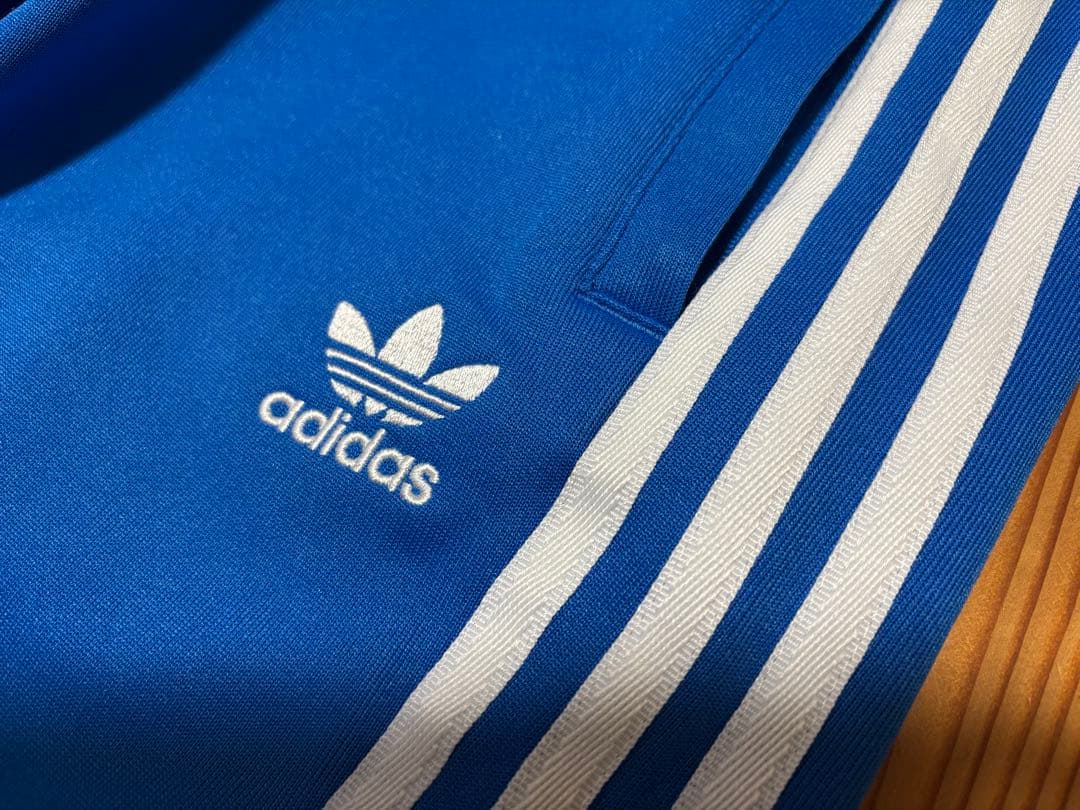 adidas トラックジャケット トラックパンツ 青