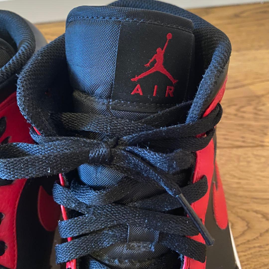 NIKE Air Jordan 1 Mid 28cm 赤黒
