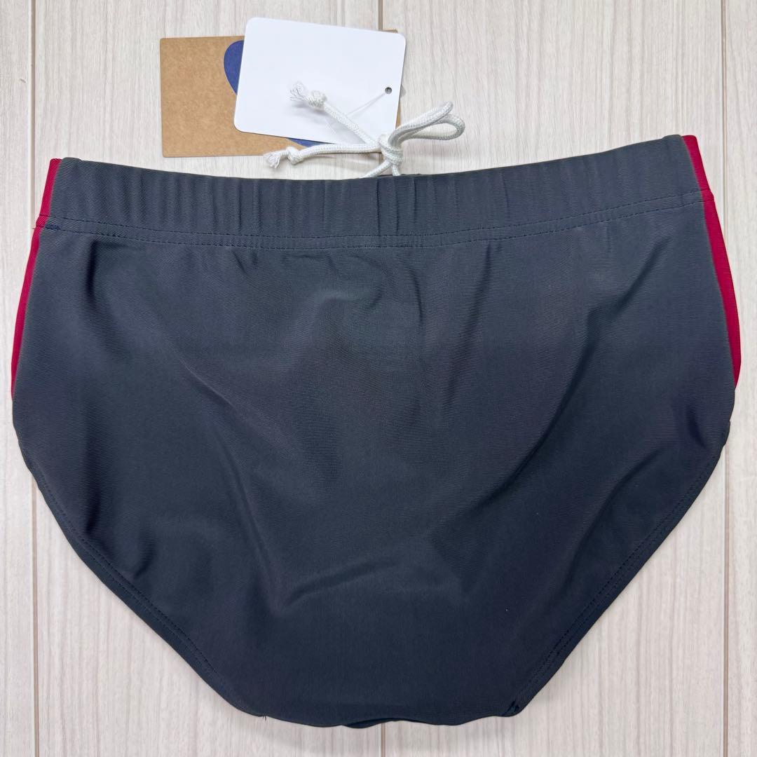 アシックス　女子陸上レーシングショーツ　Lサイズ　ダークグレー×エンジ　新品②