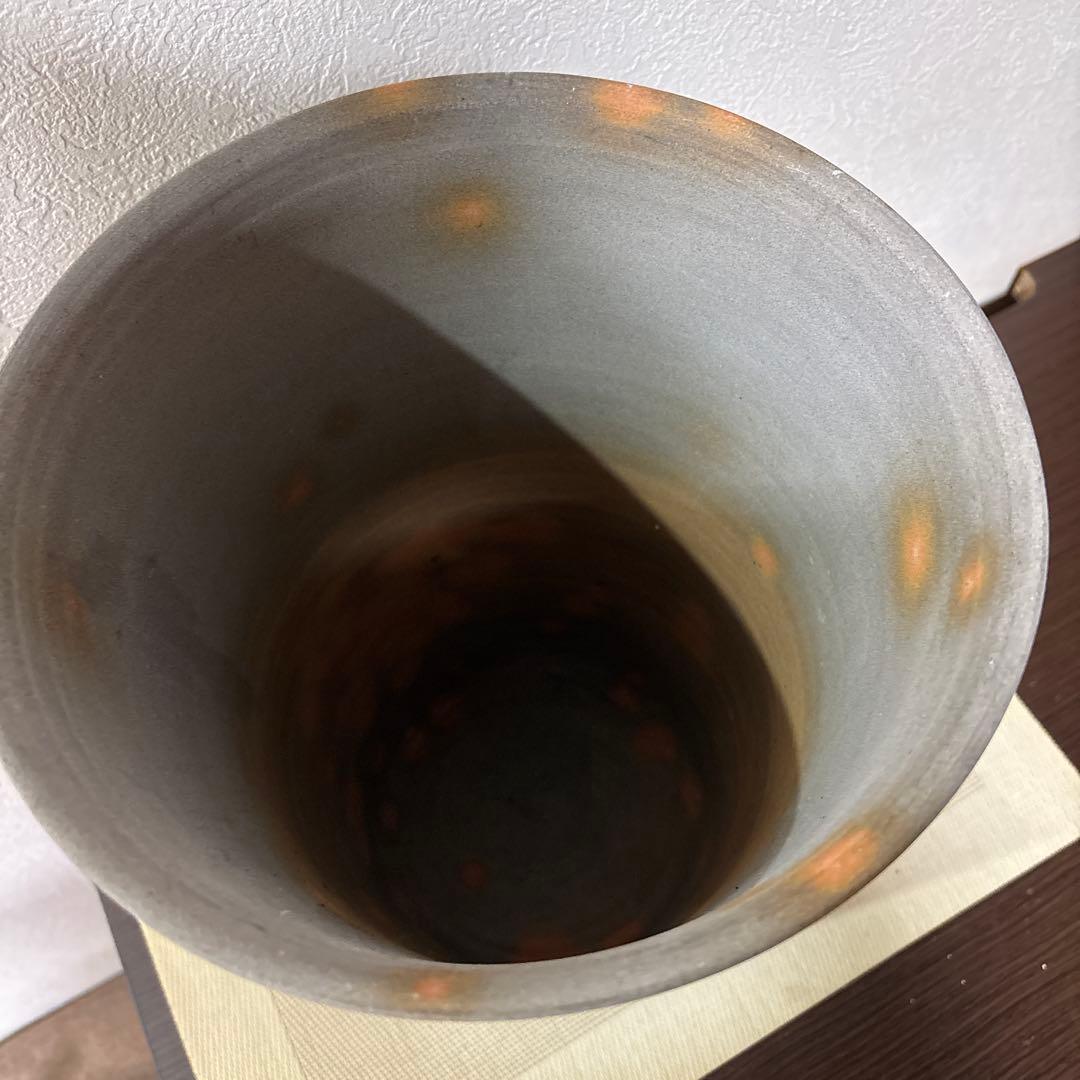 グラデーション陶器花瓶 約34.5cm