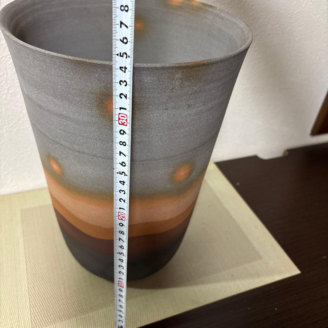 グラデーション陶器花瓶 約34.5cm