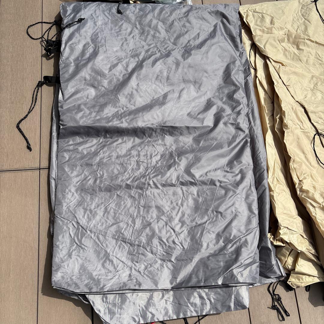 T8-200　DOD　ビッグワンポールテント と　グランドシート　自作スカート