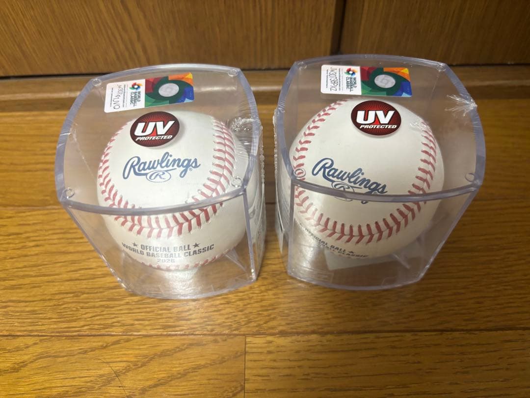 WBC2026公式試合球UV防止ケース入り　2個セット