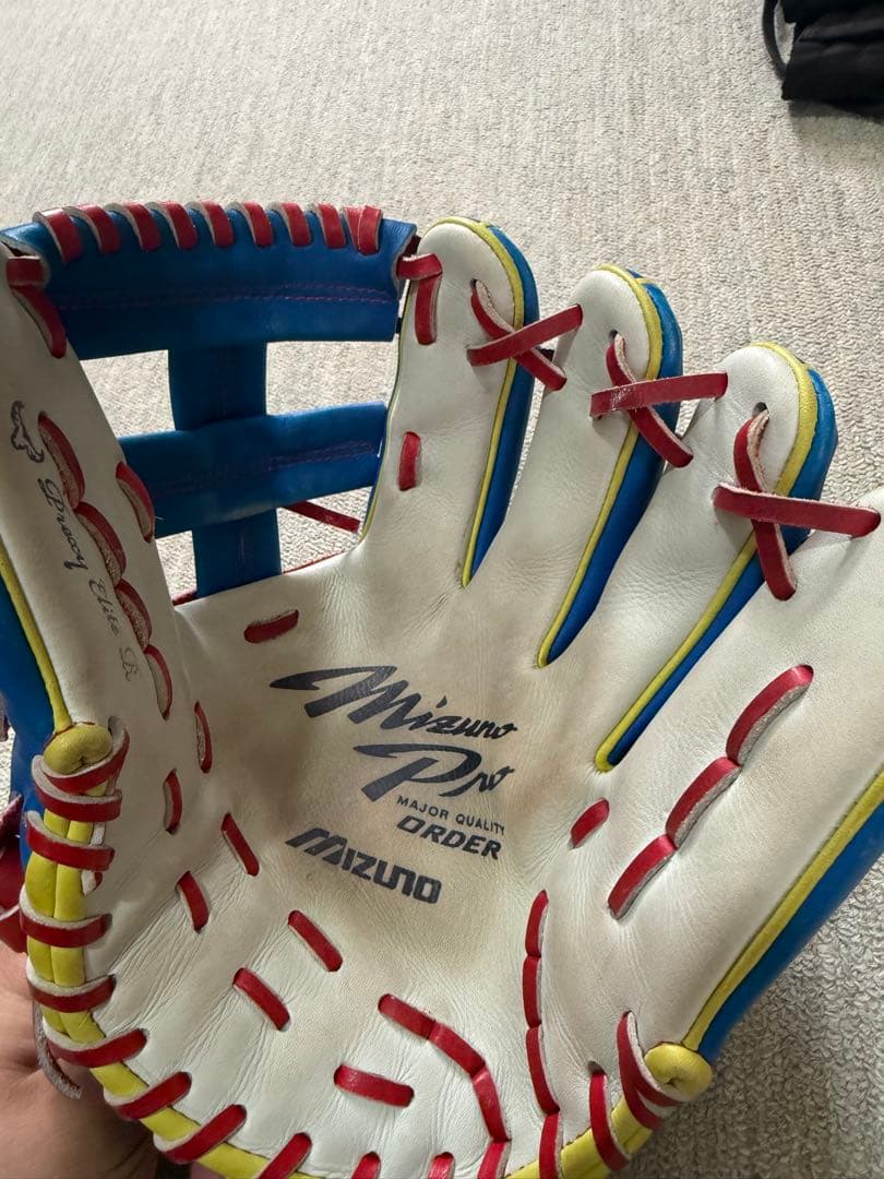 Mizuno Pro 軟式グローブ 青