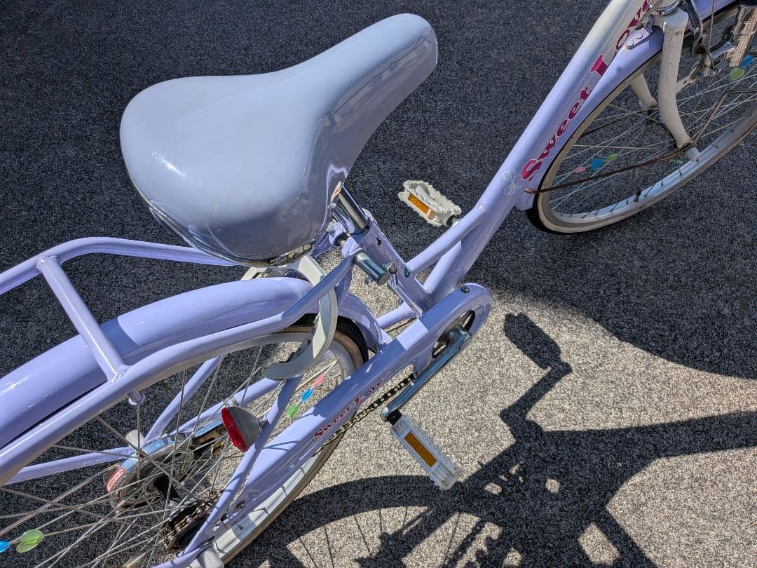 『シードリーム』 子供用自転車２２インチ パープル　【名古屋市中村区受渡】