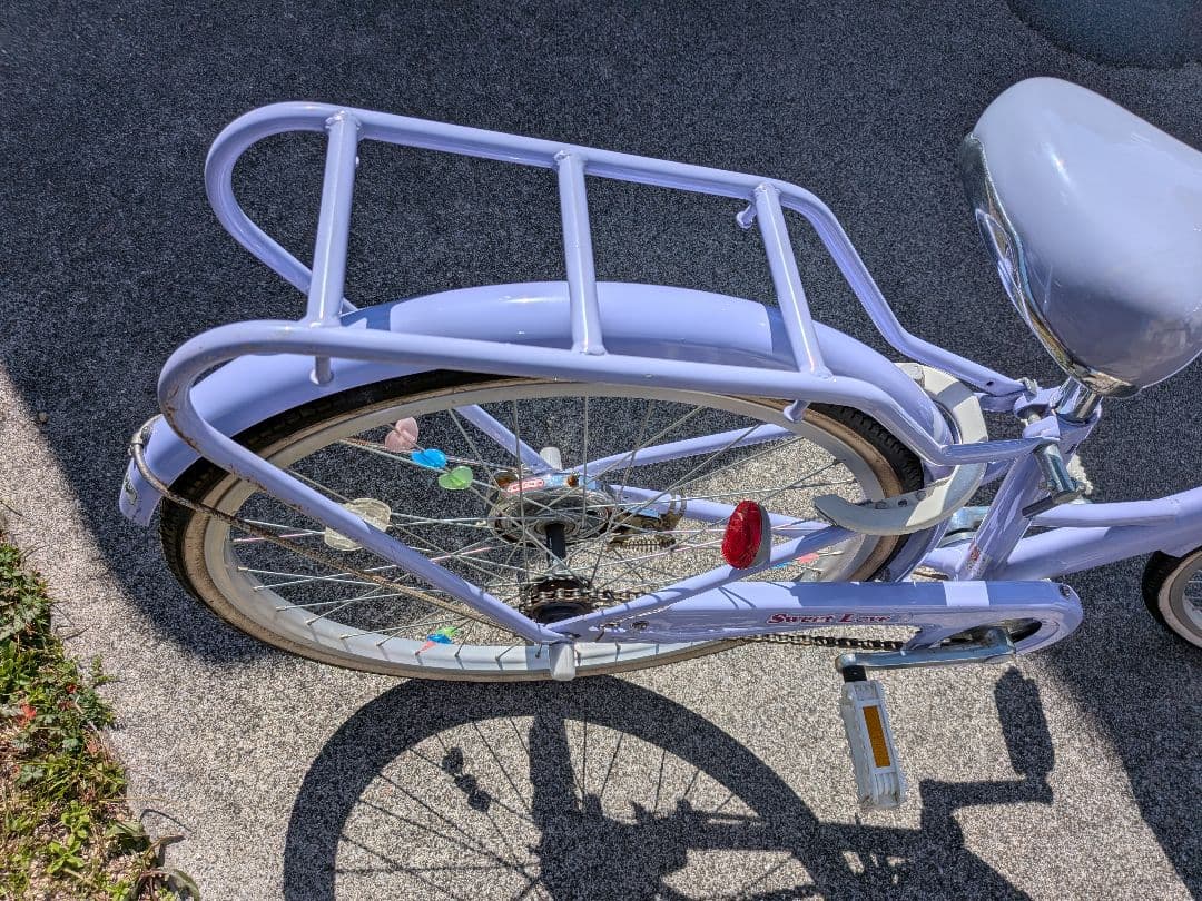 『シードリーム』 子供用自転車２２インチ パープル　【名古屋市中村区受渡】
