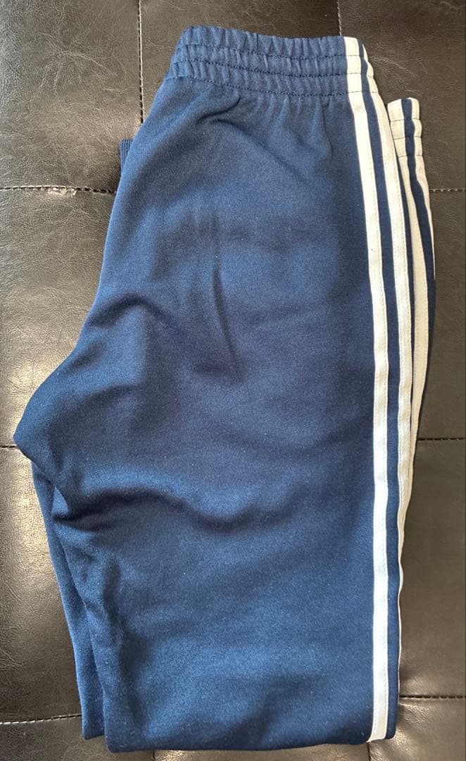 美中古　adidas ネイビー ジャージパンツ L