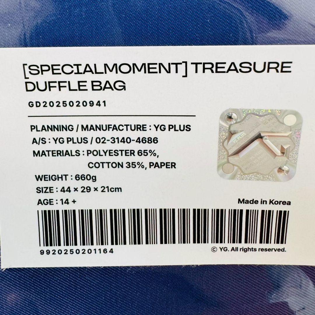 TREASURE トレジャー ファンコン ソウル ダッフルバッグ フォト付
