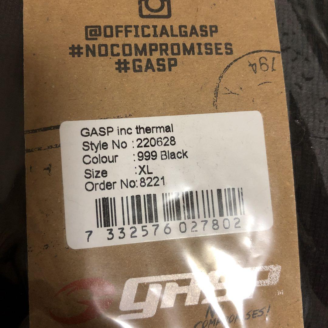 gasp サーマルシャツ　ブラック　XL