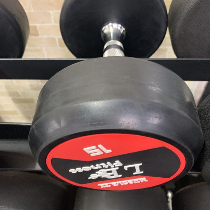 ラバーラウンドダンベル 17.5kg 2個