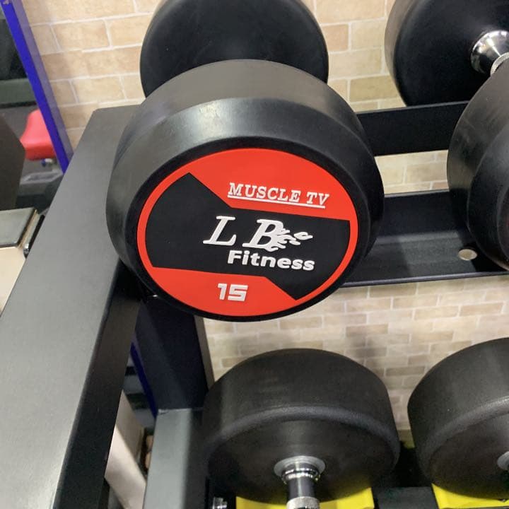 ラバーラウンドダンベル 17.5kg 2個