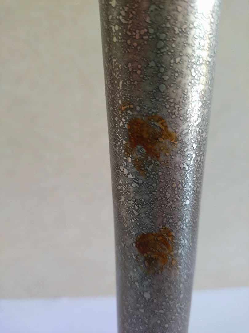 6 金属製　花器　花入　花展　モダン　スタイリッシュ　池坊　立花　シルバー