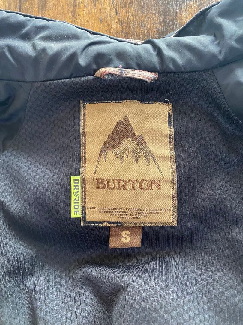 BURTON フード付きジャケット S ブラウンカモ
