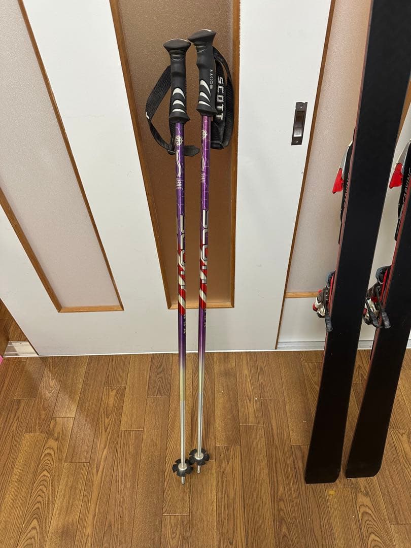 2セット OGASAKA スキー板 160 cm, ストック 110cm