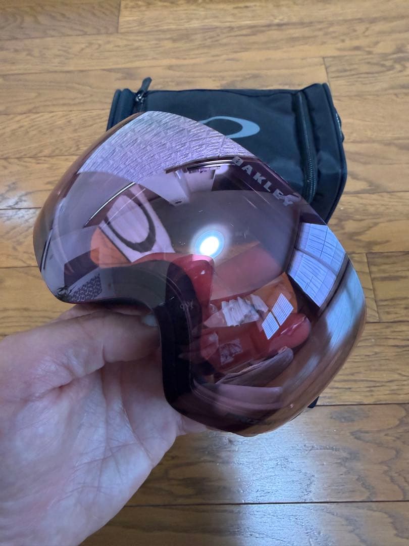 Oakley オークリー　ゴーグル ピンクミラー レンズ