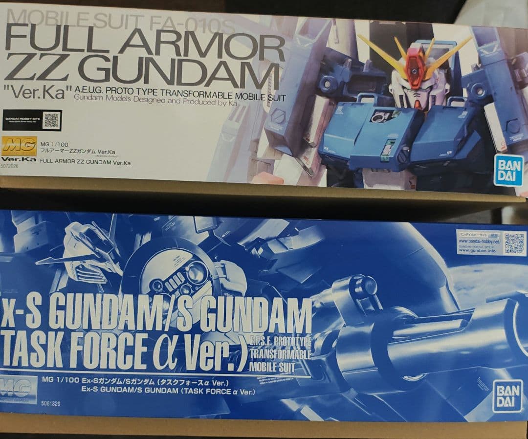 MG Ex-sガンダム　タスクフォースa＆フルアーマーZZガンダム　ver.ka
