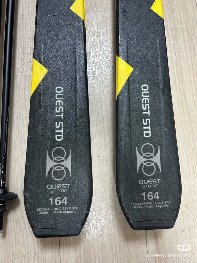 QUEST STD スキー板 164cm ビンディング付き