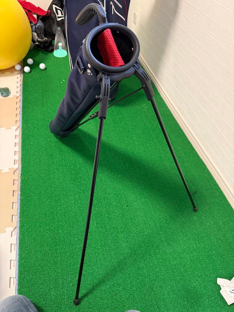 (美品)23GOLF ネイビー ゴルフキャディバッグ　ヘッドカバー付き