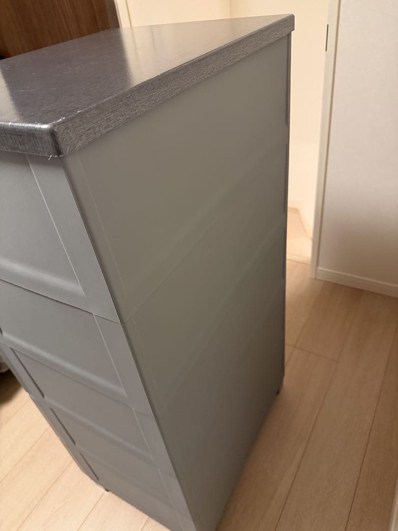 【極美品】天馬 Fits フィッツプラス 幅55cm 5段 グレー（F5505）