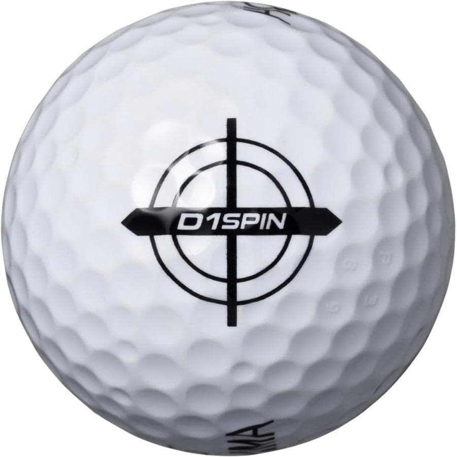本間 ゴルフボール D1 SPIN ボール 5ダース 60個 ホワイト