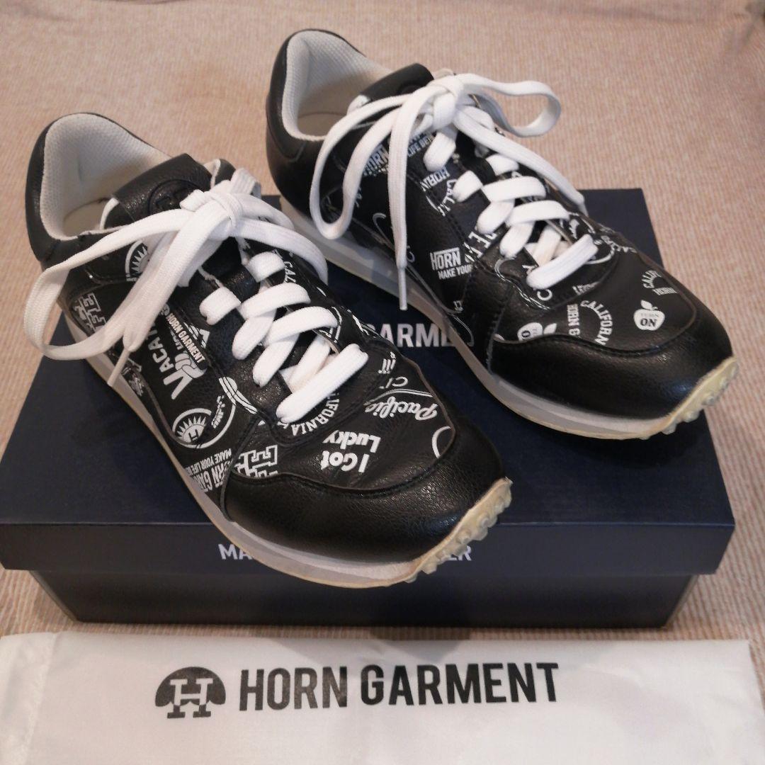HORN GARMENT ゴルフシューズ ブラック/ホワイト