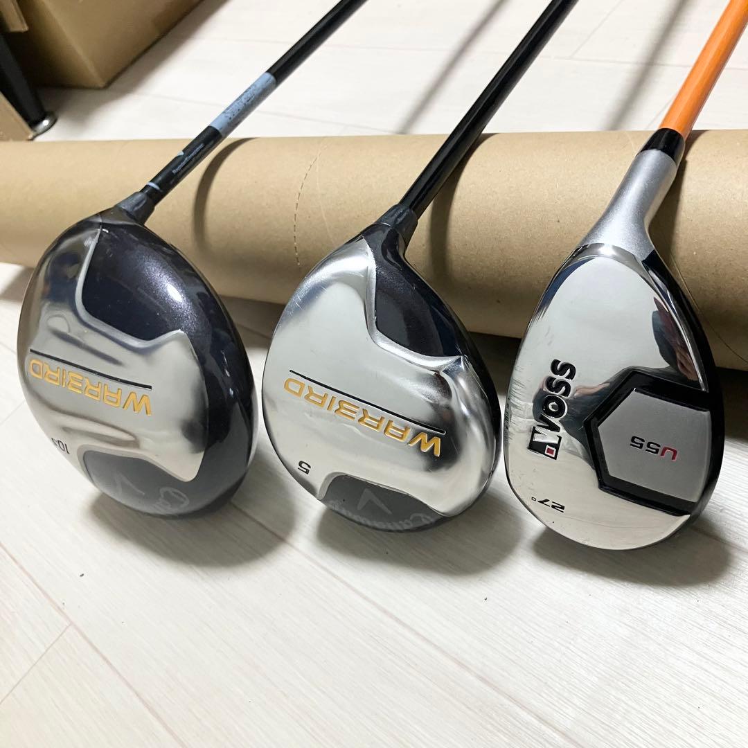 メンズゴルフフルセットcallaway キャロウェイ他クラブ計12本バック付